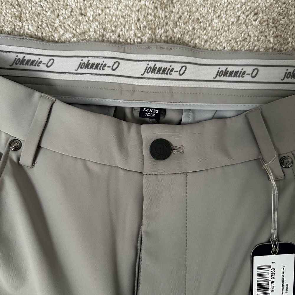 Johnnie-O Momentum Light Grey Slacks NWT - Picture 5 of 7